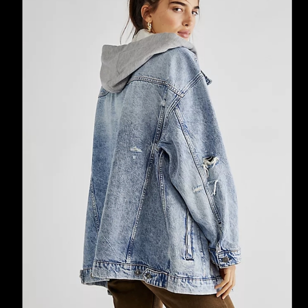 We The Free Flawless Hooded Denim Jacket - Picture 5 of 12